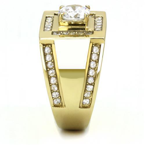 Anillo Color Oro Para Hombres de Acero Inoxidable Formal Russo - Jewelry Store by Erik Rayo