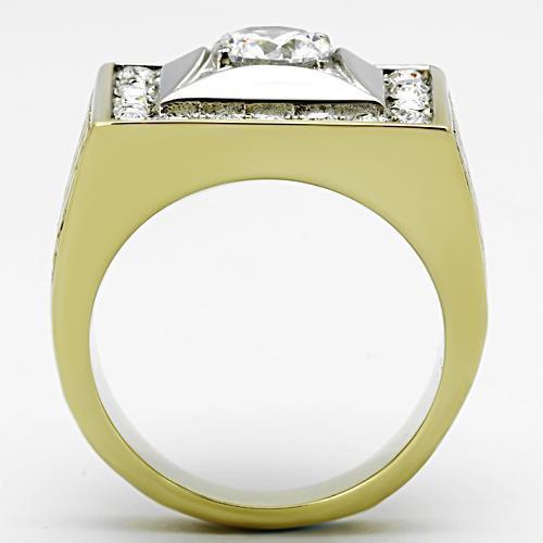 Anillo Color Oro Para Hombres de Acero Inoxidable Italiano Vicenza - Jewelry Store by Erik Rayo