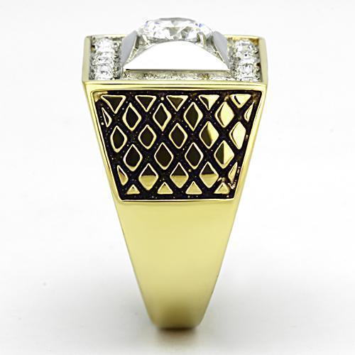Anillo Color Oro Para Hombres de Acero Inoxidable Italiano Vicenza - Jewelry Store by Erik Rayo