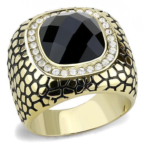 Anillo Color Oro Para Hombres de Acero Inoxidable Mafioso Lujoso - Jewelry Store by Erik Rayo
