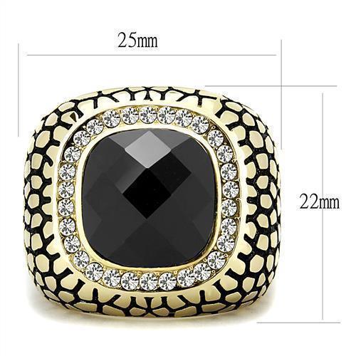 Anillo Color Oro Para Hombres de Acero Inoxidable Mafioso Lujoso - Jewelry Store by Erik Rayo