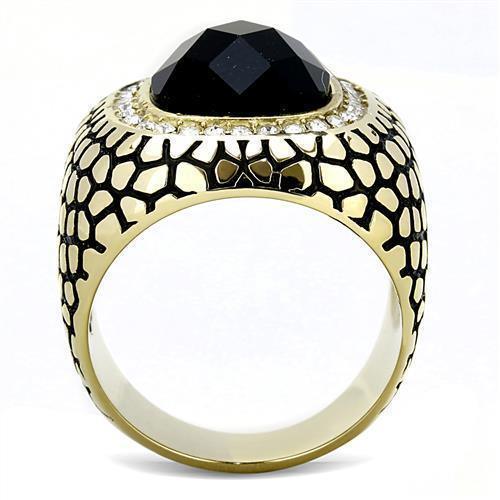 Anillo Color Oro Para Hombres de Acero Inoxidable Mafioso Lujoso - Jewelry Store by Erik Rayo
