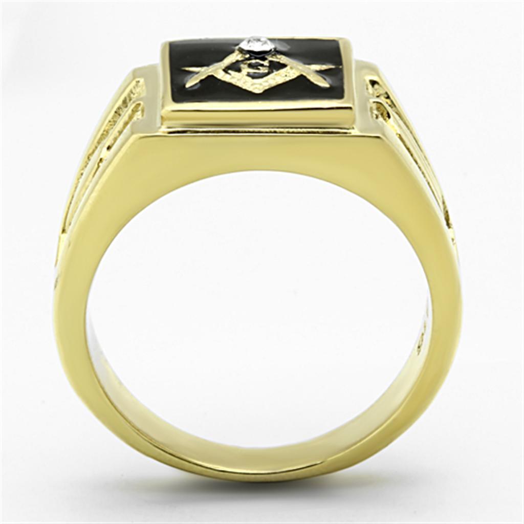 Anillo Color Oro Para Hombres de Acero Inoxidable Masonico - Jewelry Store by Erik Rayo