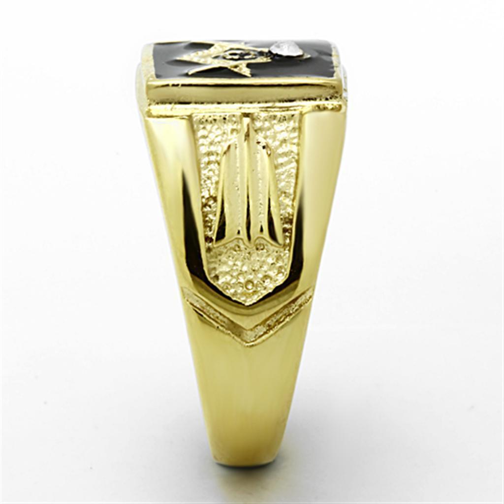 Anillo Color Oro Para Hombres de Acero Inoxidable Masonico - Jewelry Store by Erik Rayo