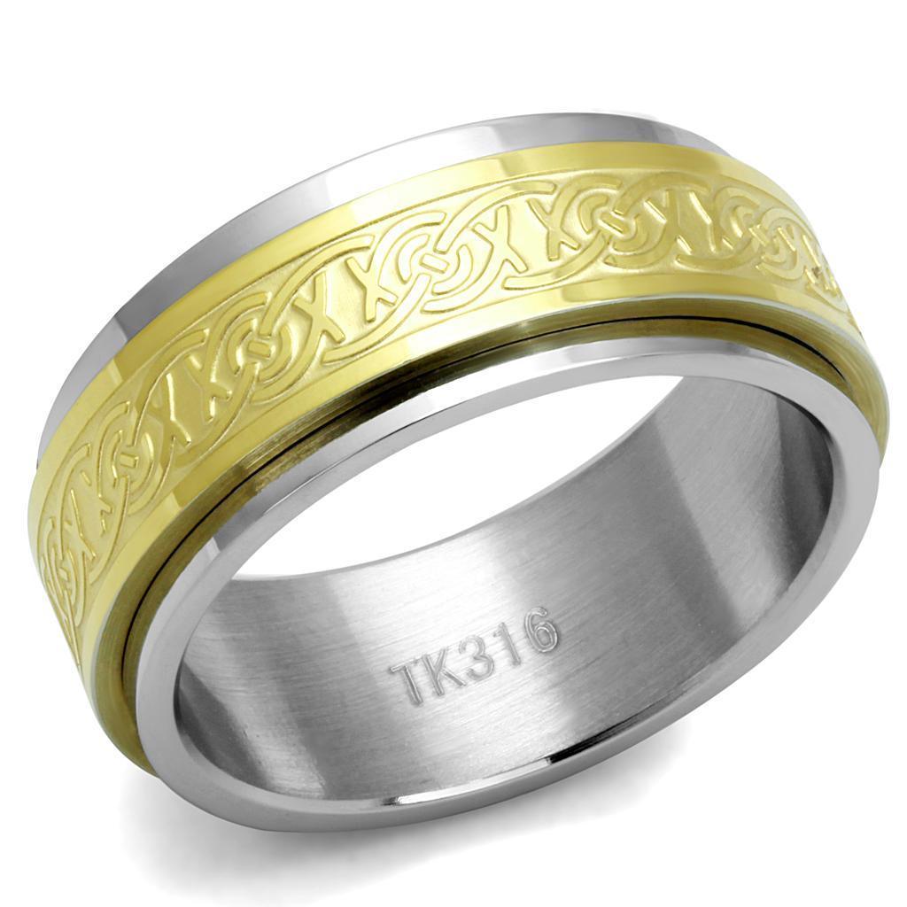 Anillo Color Oro Para Hombres de Acero Inoxidable Nueva Arquitectura - Jewelry Store by Erik Rayo