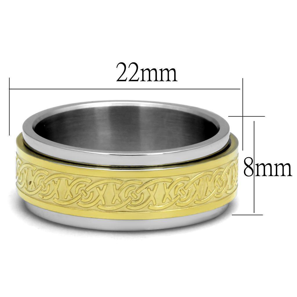Anillo Color Oro Para Hombres de Acero Inoxidable Nueva Arquitectura - Jewelry Store by Erik Rayo