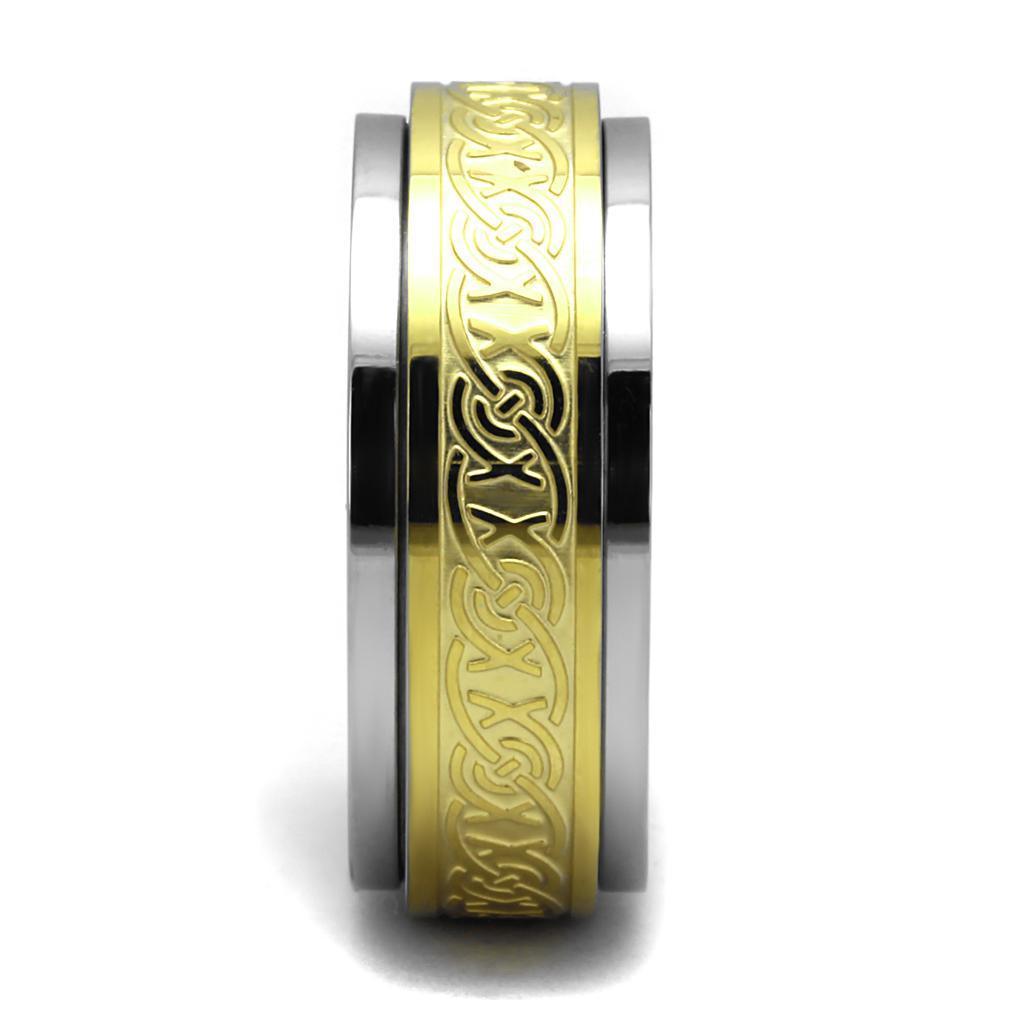 Anillo Color Oro Para Hombres de Acero Inoxidable Nueva Arquitectura - Jewelry Store by Erik Rayo