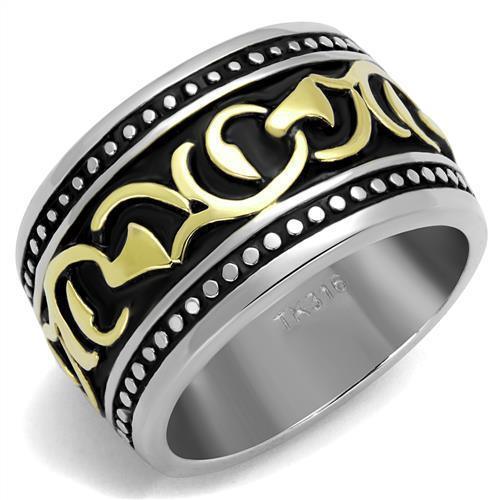 Anillo Color Oro Para Hombres de Acero Inoxidable Patrones - Jewelry Store by Erik Rayo