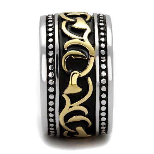 Anillo Color Oro Para Hombres de Acero Inoxidable Patrones - Jewelry Store by Erik Rayo