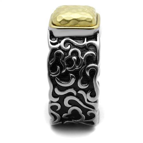 Anillo Color Oro Para Hombres de Acero Inoxidable Piedra de Oro - Jewelry Store by Erik Rayo