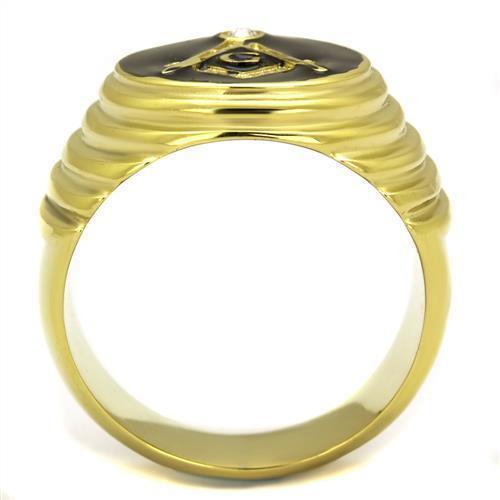 Anillo Color Oro Para Hombres de Acero Inoxidable Poder Masonico - Jewelry Store by Erik Rayo