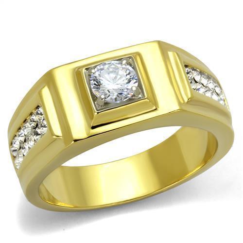 Anillo Color Oro Para Hombres de Acero Inoxidable Puro Italiano - Jewelry Store by Erik Rayo