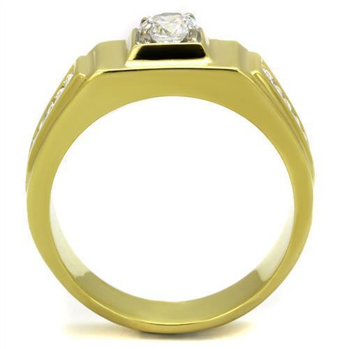 Anillo Color Oro Para Hombres de Acero Inoxidable Puro Italiano - Jewelry Store by Erik Rayo
