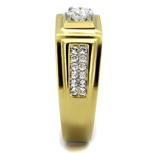 Anillo Color Oro Para Hombres de Acero Inoxidable Puro Italiano - Jewelry Store by Erik Rayo