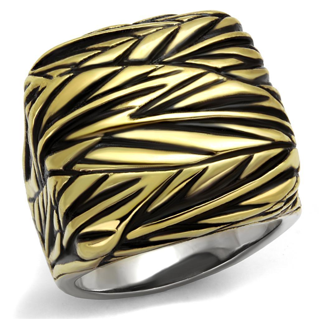 Anillo Color Oro Para Hombres de Acero Inoxidable Safari - Jewelry Store by Erik Rayo