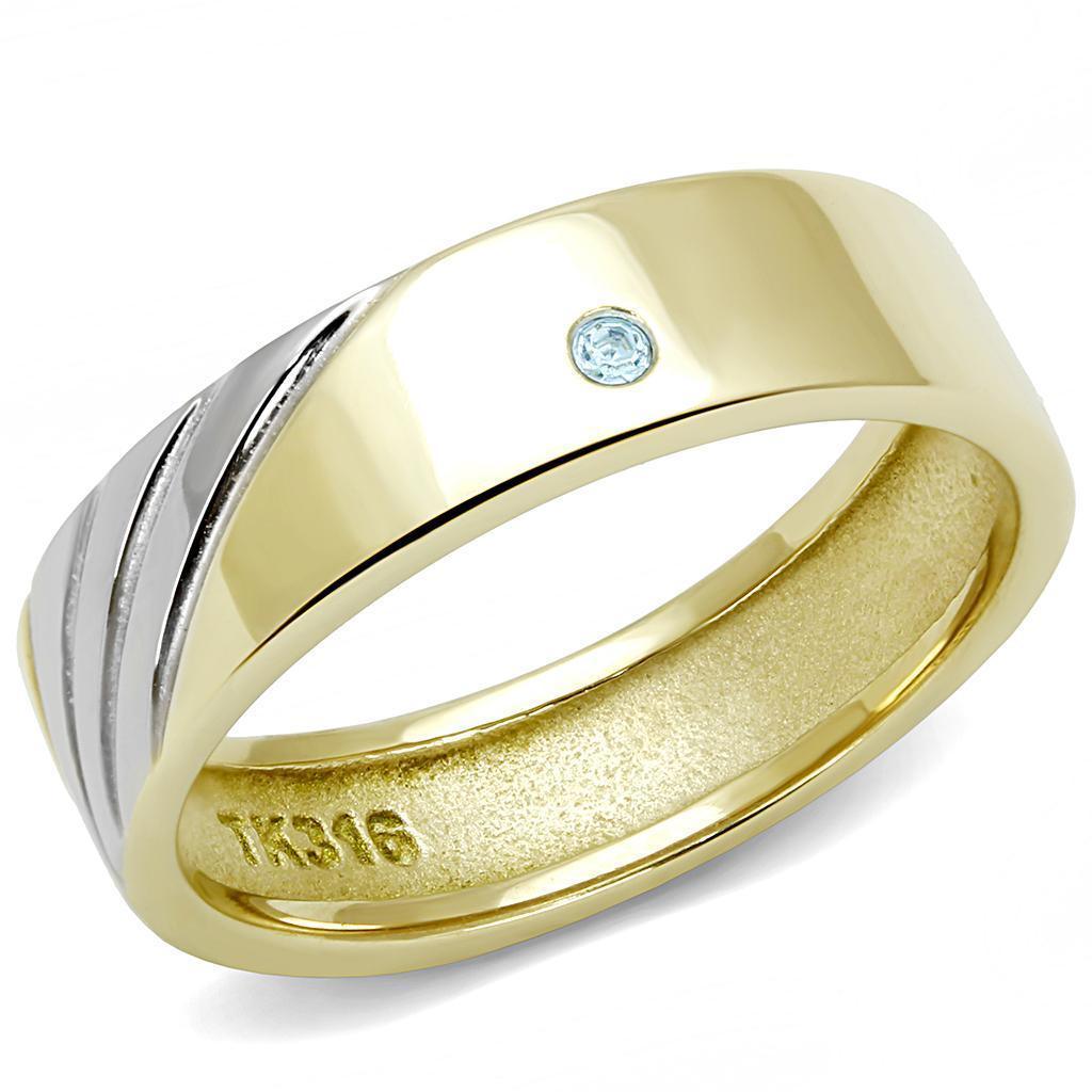 Anillo Color Oro Para Hombres de Acero Inoxidable Simple Elegante - Jewelry Store by Erik Rayo