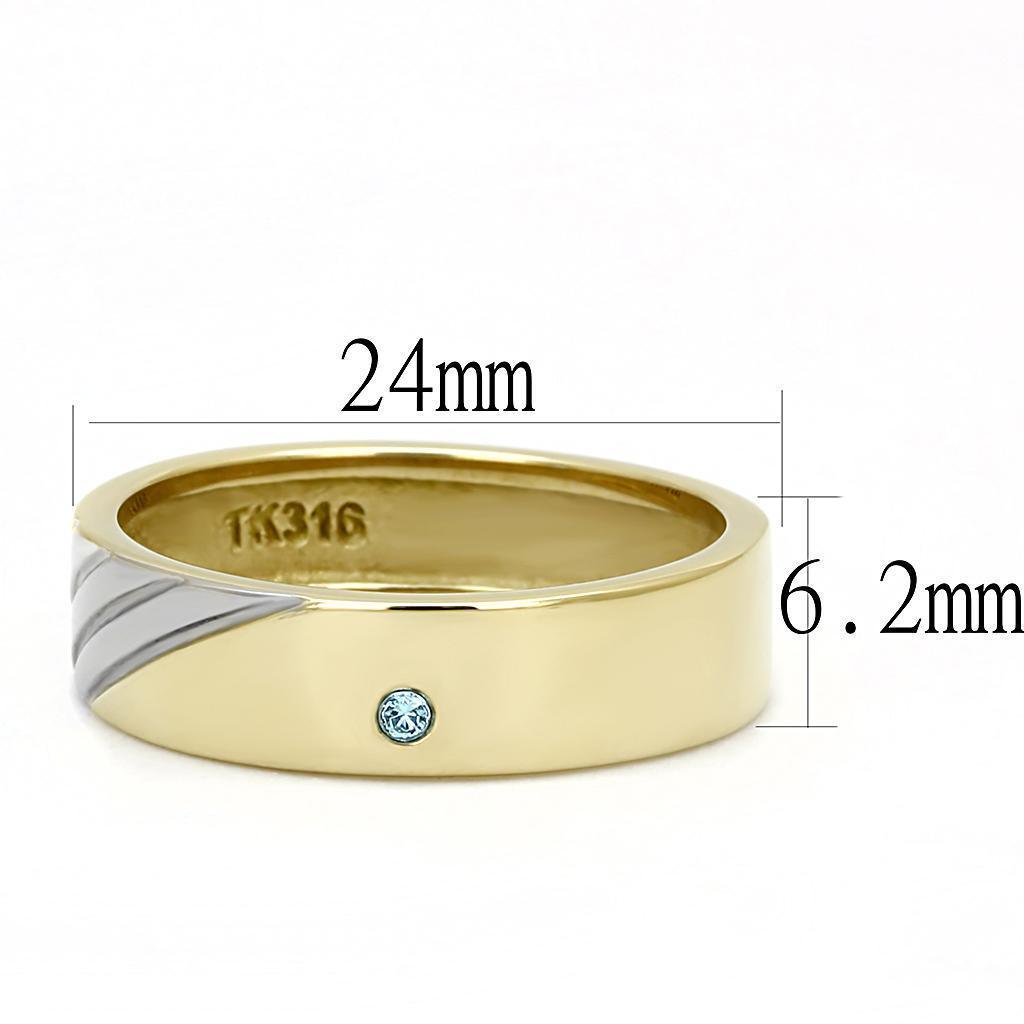 Anillo Color Oro Para Hombres de Acero Inoxidable Simple Elegante - Jewelry Store by Erik Rayo