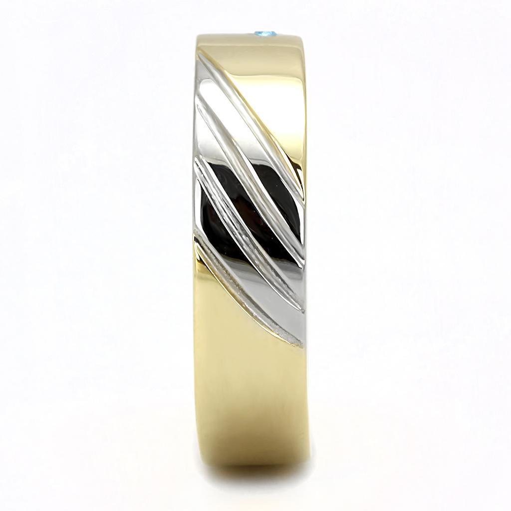 Anillo Color Oro Para Hombres de Acero Inoxidable Simple Elegante - Jewelry Store by Erik Rayo
