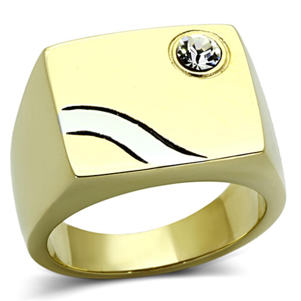 Anillo Color Oro Para Hombres de Acero Inoxidable Sol y Camino - Jewelry Store by Erik Rayo