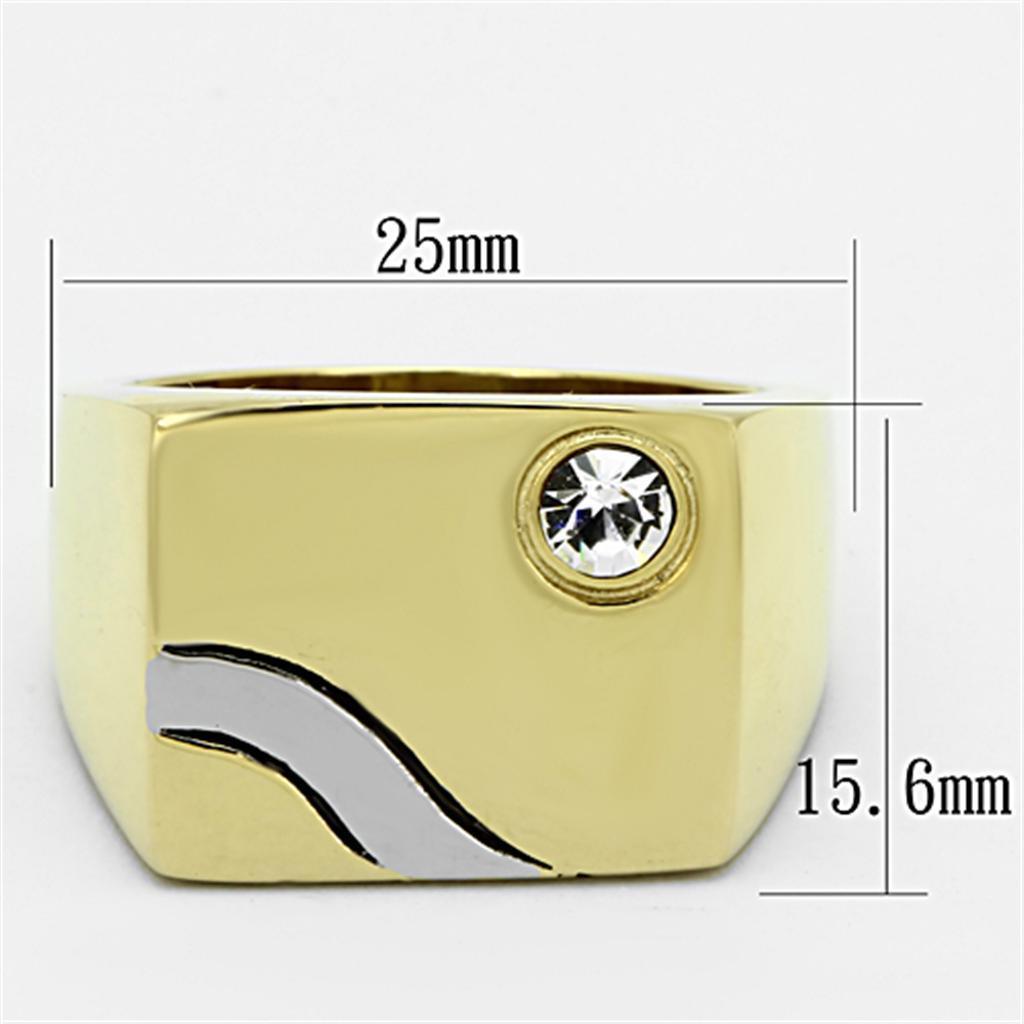 Anillo Color Oro Para Hombres de Acero Inoxidable Sol y Camino - Jewelry Store by Erik Rayo