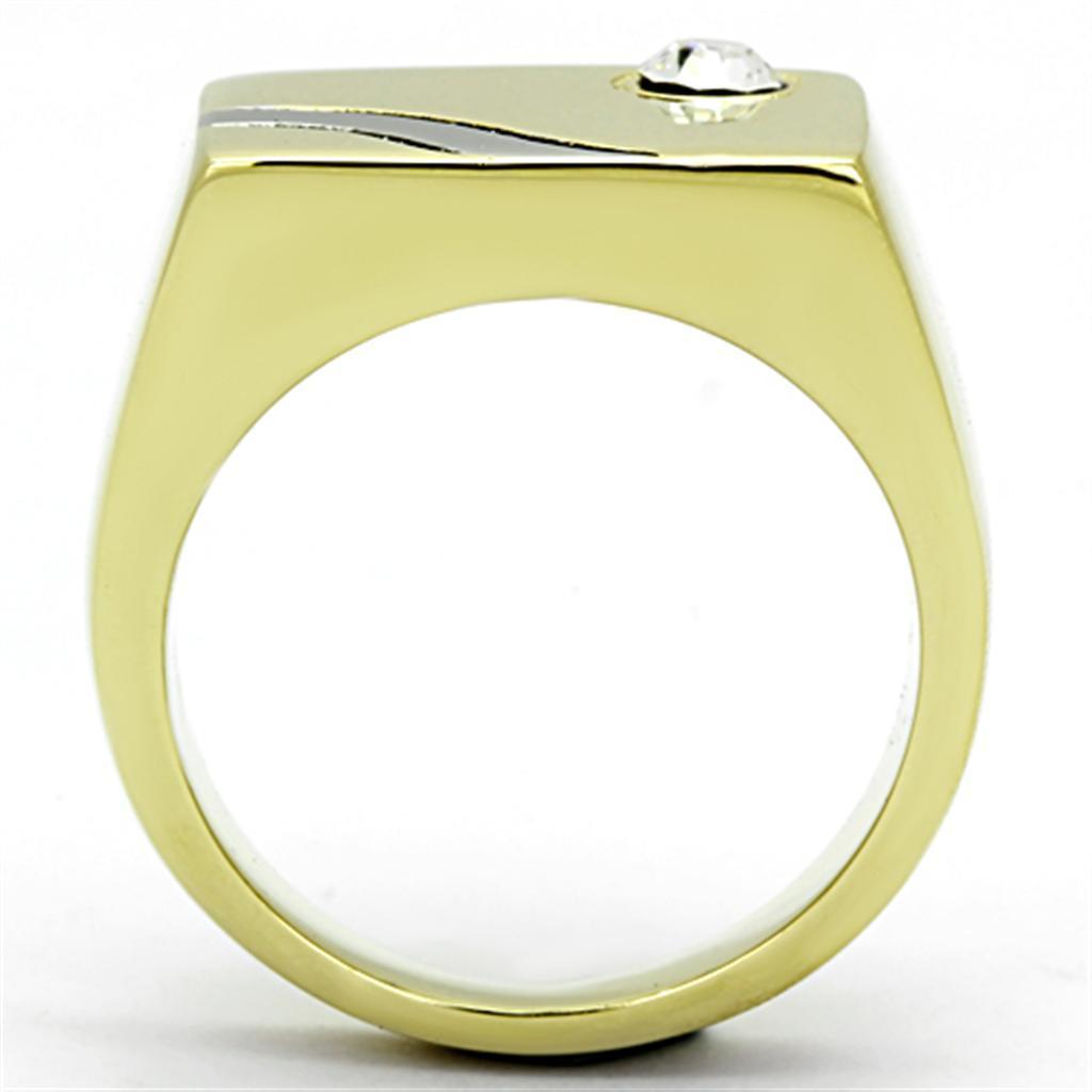 Anillo Color Oro Para Hombres de Acero Inoxidable Sol y Camino - Jewelry Store by Erik Rayo