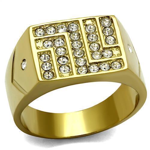 Anillo Color Oro Para Hombres de Acero Inoxidable Zetas - Jewelry Store by Erik Rayo