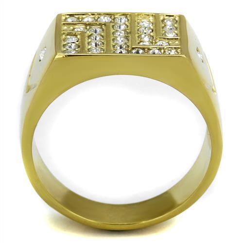 Anillo Color Oro Para Hombres de Acero Inoxidable Zetas - Jewelry Store by Erik Rayo