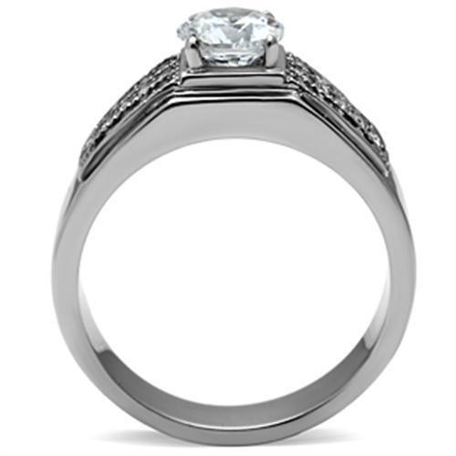 Anillo Color Plata Para Hombres de Acero Inoxidable Aversa - Jewelry Store by Erik Rayo