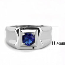 Load image into Gallery viewer, Anillo Color Plata Para Hombres y Ninos de Acero Inoxidable Azul en Montana - Jewelry Store by Erik Rayo
