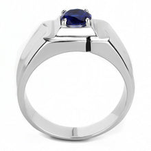 Load image into Gallery viewer, Anillo Color Plata Para Hombres y Ninos de Acero Inoxidable Azul en Montana - Jewelry Store by Erik Rayo
