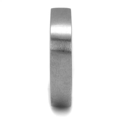 Anillo Color Plata Para Hombres de Acero Inoxidable Banda Cuadrada - Jewelry Store by Erik Rayo