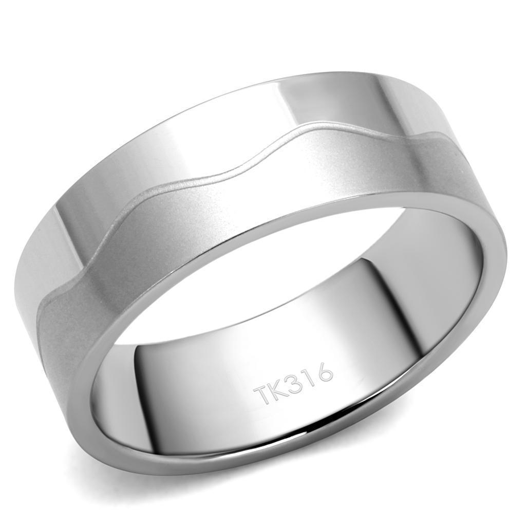 Anillo Color Plata Para Hombres de Acero Inoxidable Banda en Montanas - Jewelry Store by Erik Rayo