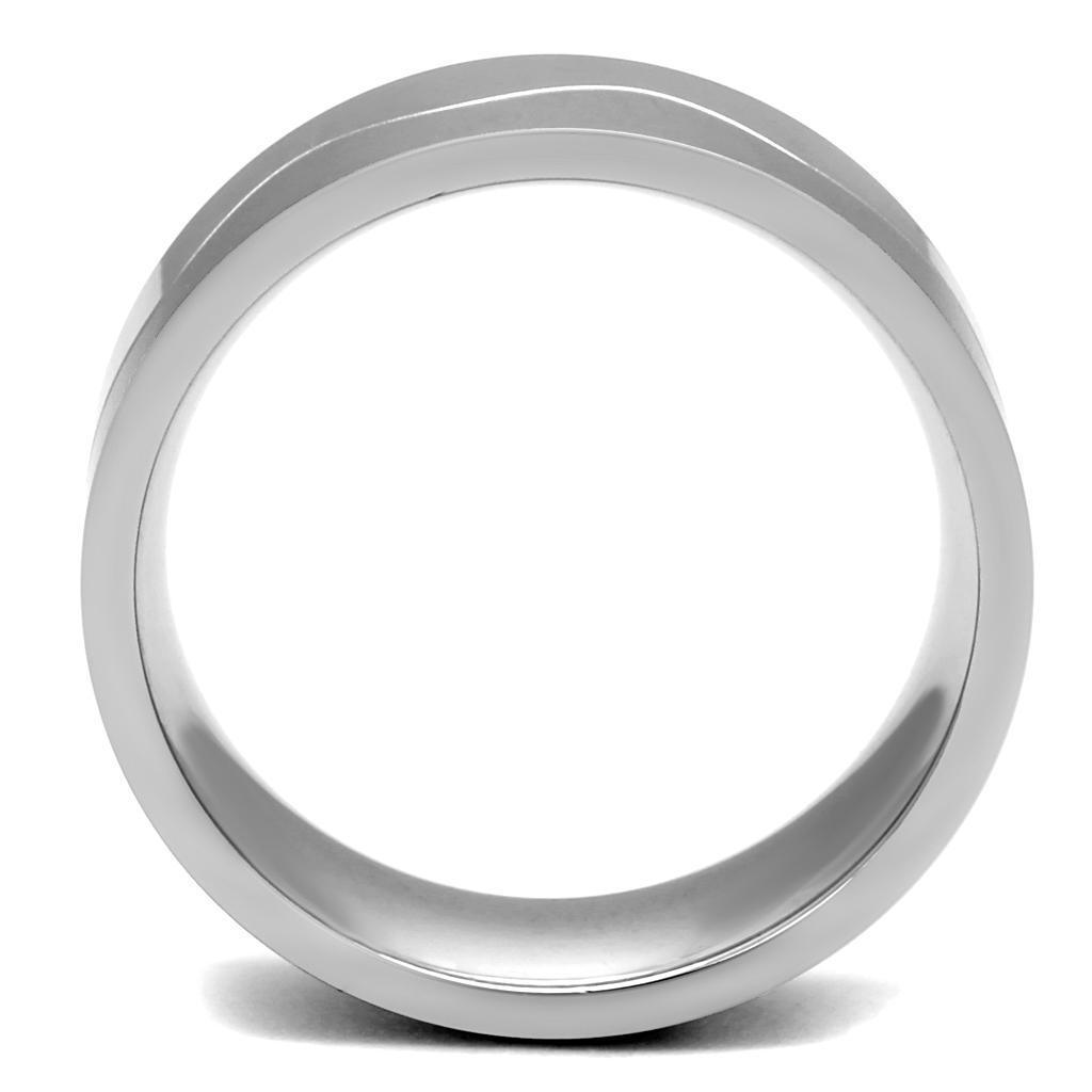 Anillo Color Plata Para Hombres de Acero Inoxidable Banda en Montanas - Jewelry Store by Erik Rayo