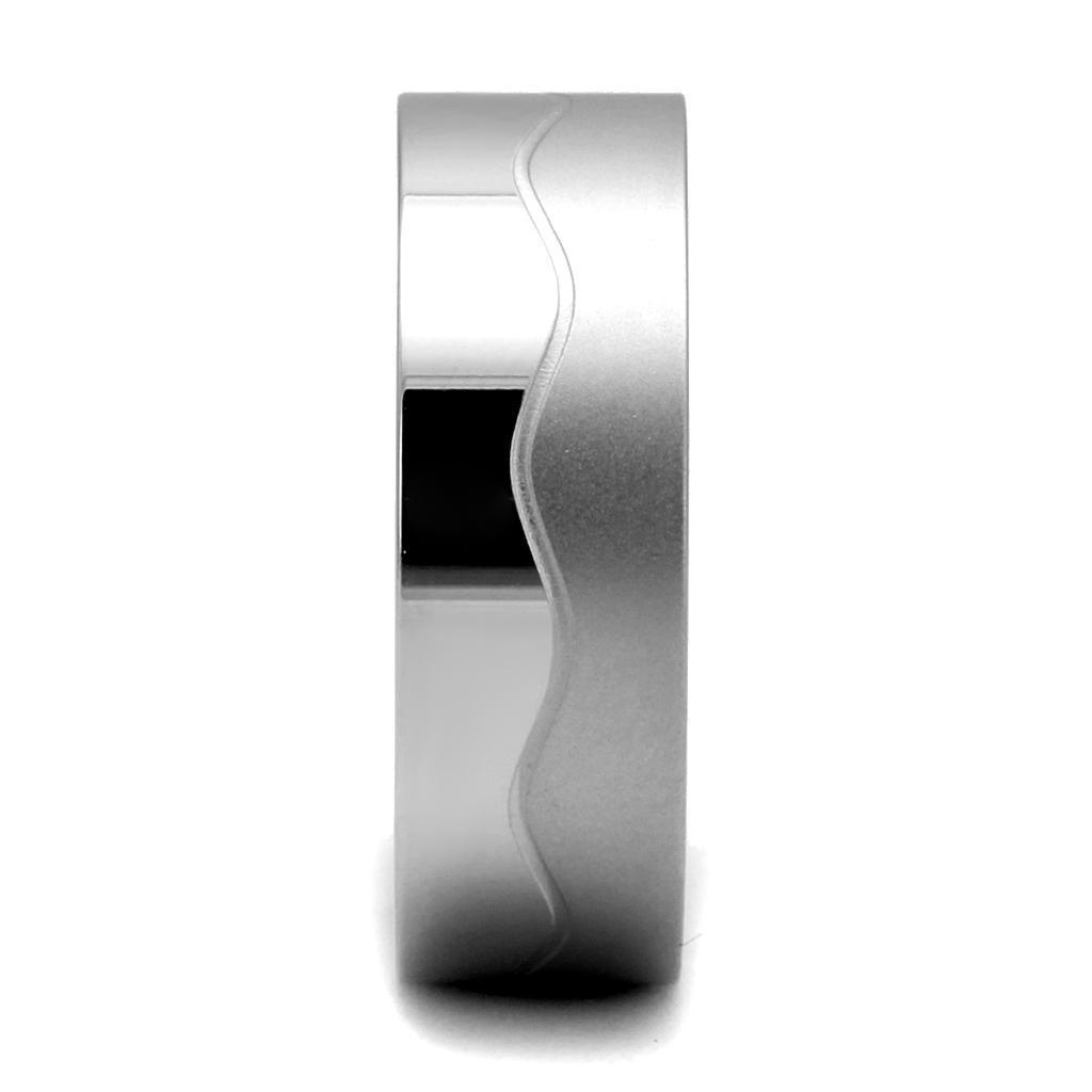 Anillo Color Plata Para Hombres de Acero Inoxidable Banda en Montanas - Jewelry Store by Erik Rayo