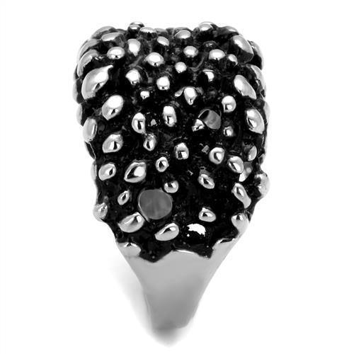 Anillo Color Plata Para Hombres de Acero Inoxidable Burbujas de Metal - Jewelry Store by Erik Rayo