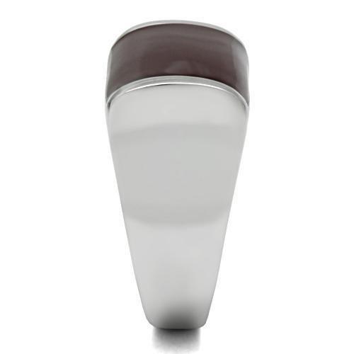 Anillo Color Plata Para Hombres de Acero Inoxidable Cafe Tallado Moderno - Jewelry Store by Erik Rayo