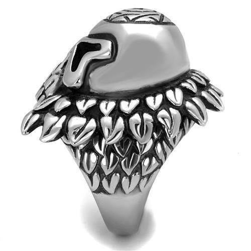Anillo Color Plata Para Hombres de Acero Inoxidable Calavera con Pelaje - Jewelry Store by Erik Rayo