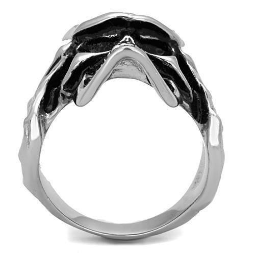 Anillo Color Plata Para Hombres de Acero Inoxidable Calavera Samurai - Jewelry Store by Erik Rayo