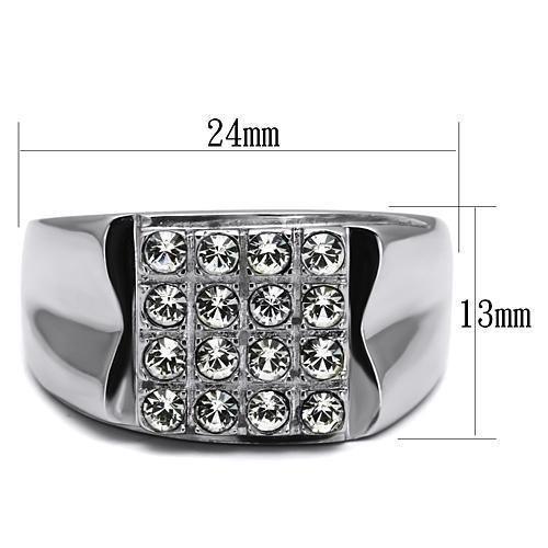 Anillo Color Plata Para Hombres de Acero Inoxidable Campania - Jewelry Store by Erik Rayo