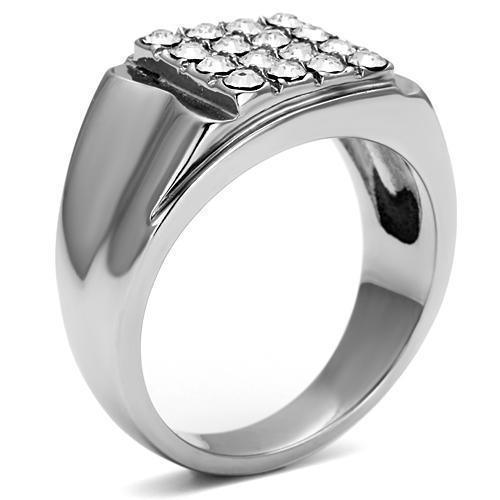 Anillo Color Plata Para Hombres de Acero Inoxidable Campania - Jewelry Store by Erik Rayo