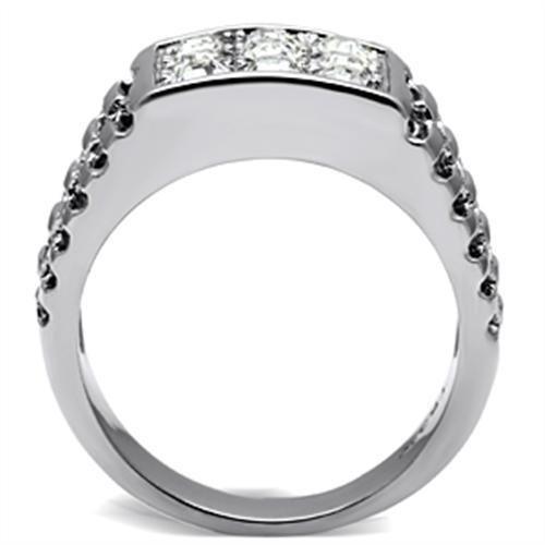 Anillo Color Plata Para Hombres de Acero Inoxidable Capua - Jewelry Store by Erik Rayo