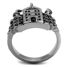 Load image into Gallery viewer, Anillo Color Plata Para Hombres y Ninos de Acero Inoxidable Castillo - Jewelry Store by Erik Rayo
