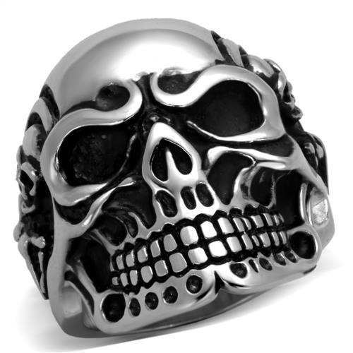 Anillo Color Plata Para Hombres de Acero Inoxidable Chieti - Jewelry Store by Erik Rayo