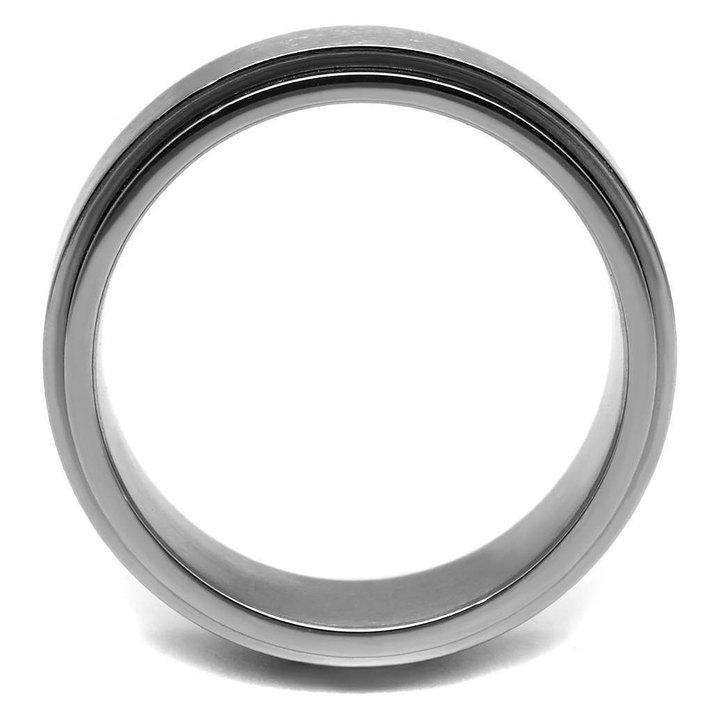 Anillo Color Plata Para Hombres de Acero Inoxidable Classico Esquina Grande - Jewelry Store by Erik Rayo
