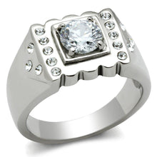 Load image into Gallery viewer, Anillo Color Plata Para Hombres de Acero Inoxidable con Curvas - Jewelry Store by Erik Rayo
