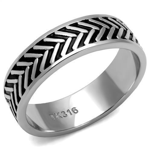 Anillo Color Plata Para Hombres de Acero Inoxidable con Flechas - Jewelry Store by Erik Rayo