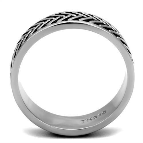 Anillo Color Plata Para Hombres de Acero Inoxidable con Flechas - Jewelry Store by Erik Rayo