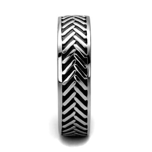 Anillo Color Plata Para Hombres de Acero Inoxidable con Flechas - Jewelry Store by Erik Rayo