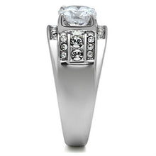 Load image into Gallery viewer, Anillo Color Plata Para Hombres de Acero Inoxidable Cortes Redondos en Lineas - Jewelry Store by Erik Rayo
