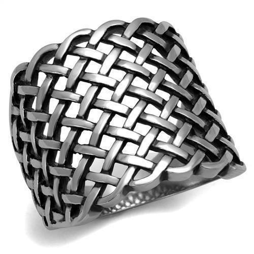 Anillo Color Plata Para Hombres de Acero Inoxidable Cosido - Jewelry Store by Erik Rayo